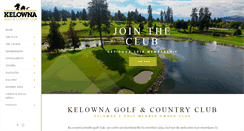 Desktop Screenshot of kelownagolfandcountryclub.com