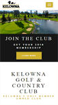 Mobile Screenshot of kelownagolfandcountryclub.com